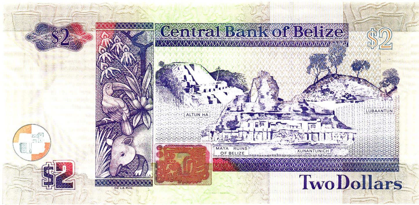 Belize 2 Dollars 2003, P66a, UNC
