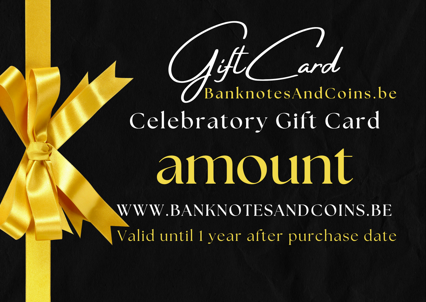 BanknotesAndCoins Gift Card - een cadeautje met klasse!
