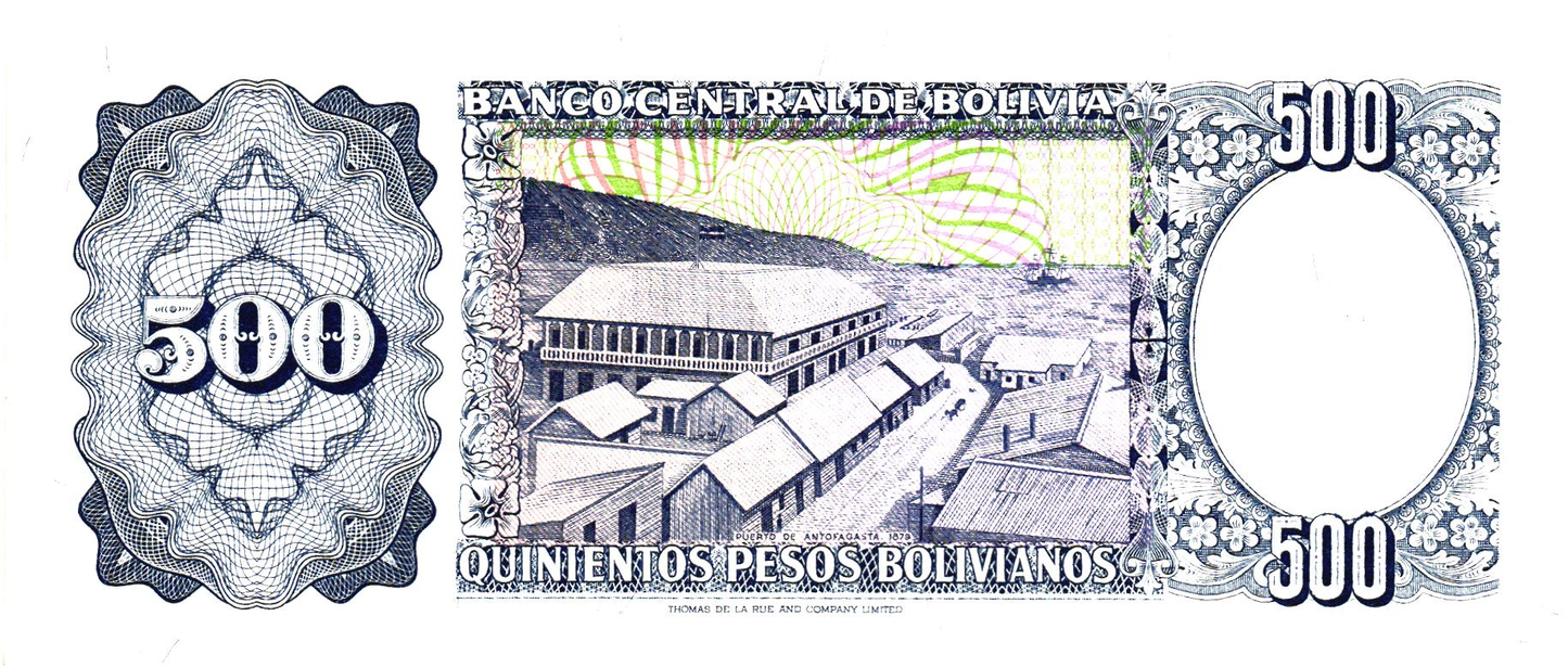 Bolivia 500 Pesos Bolivianos 1981, P166, UNC