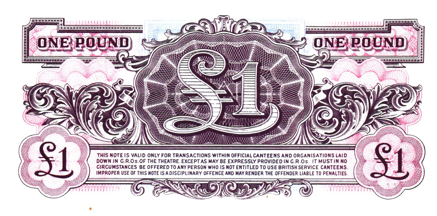 British Armed Forces 4 notes, all UNC