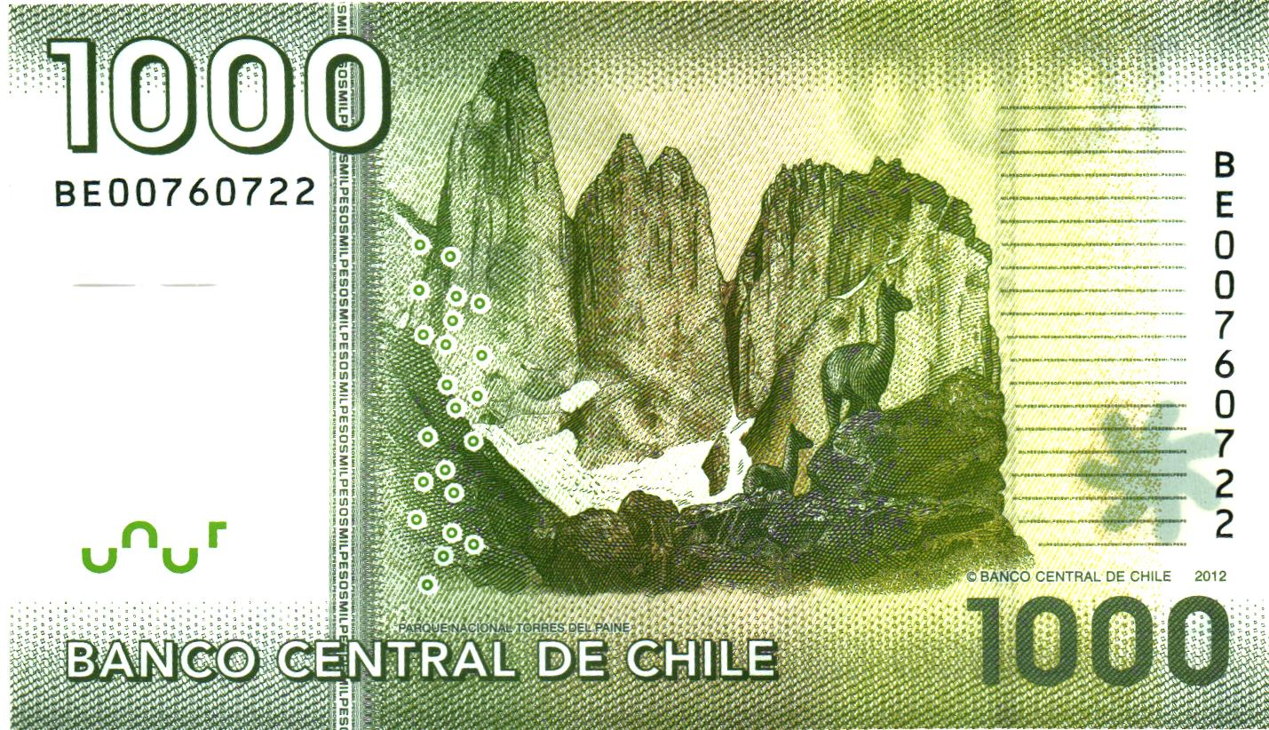 Chili 1000 Pesos 2010-2022, P161, UNC