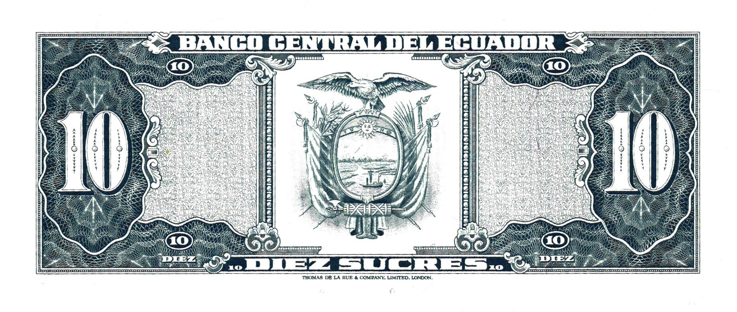 Ecuador 10 Sucres 1980, P114b, UNC