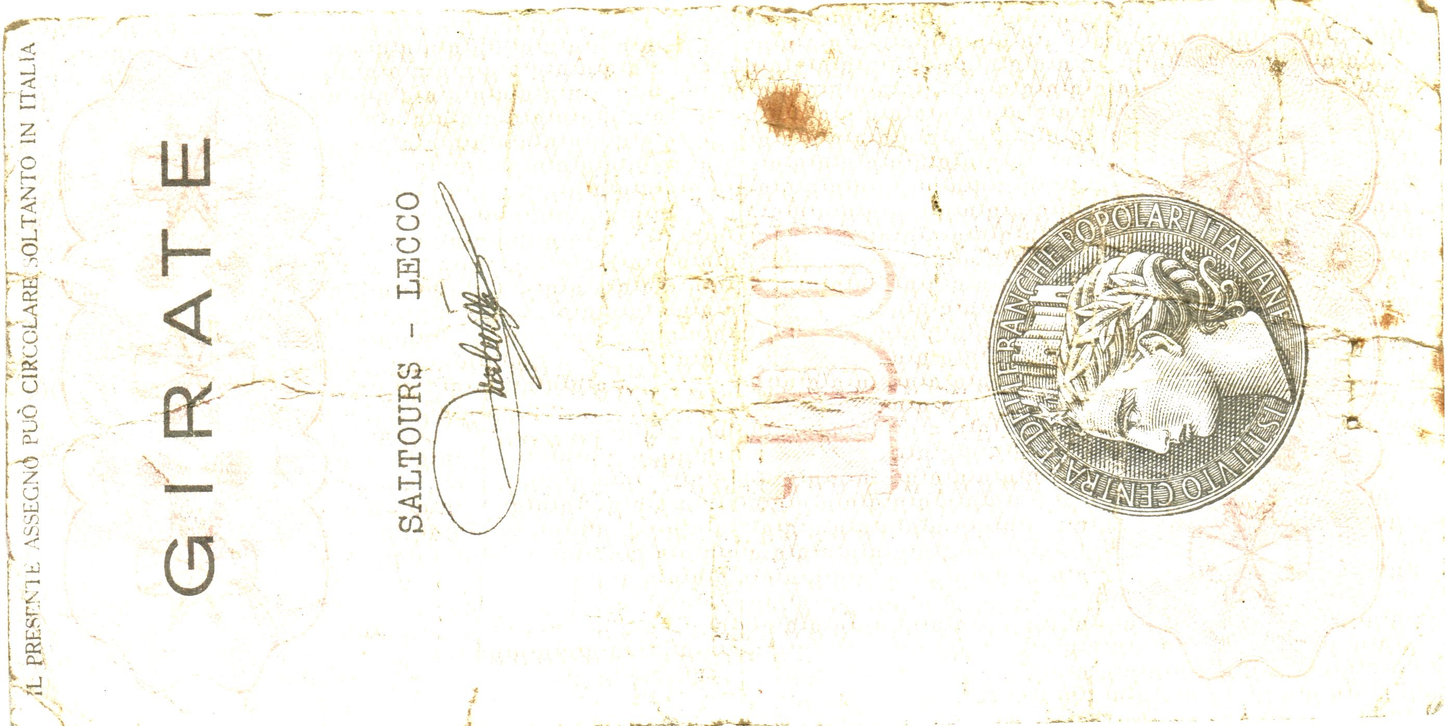 Emergency Issues: Italy 100 Lira 1976-1977, N224601, G