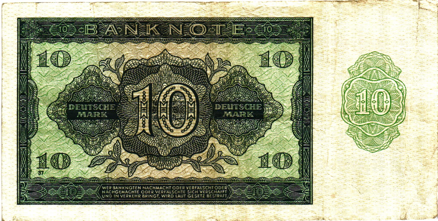 Germany 10 Mark 1948, P12, VF