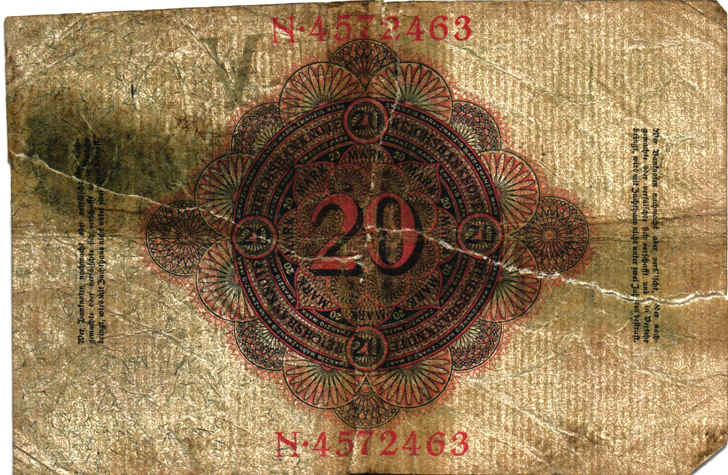 Germany 20 Mark 1914, P46b