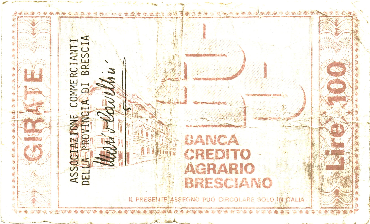 Italy 100 Lira 1976, Brescia, N298906, VG