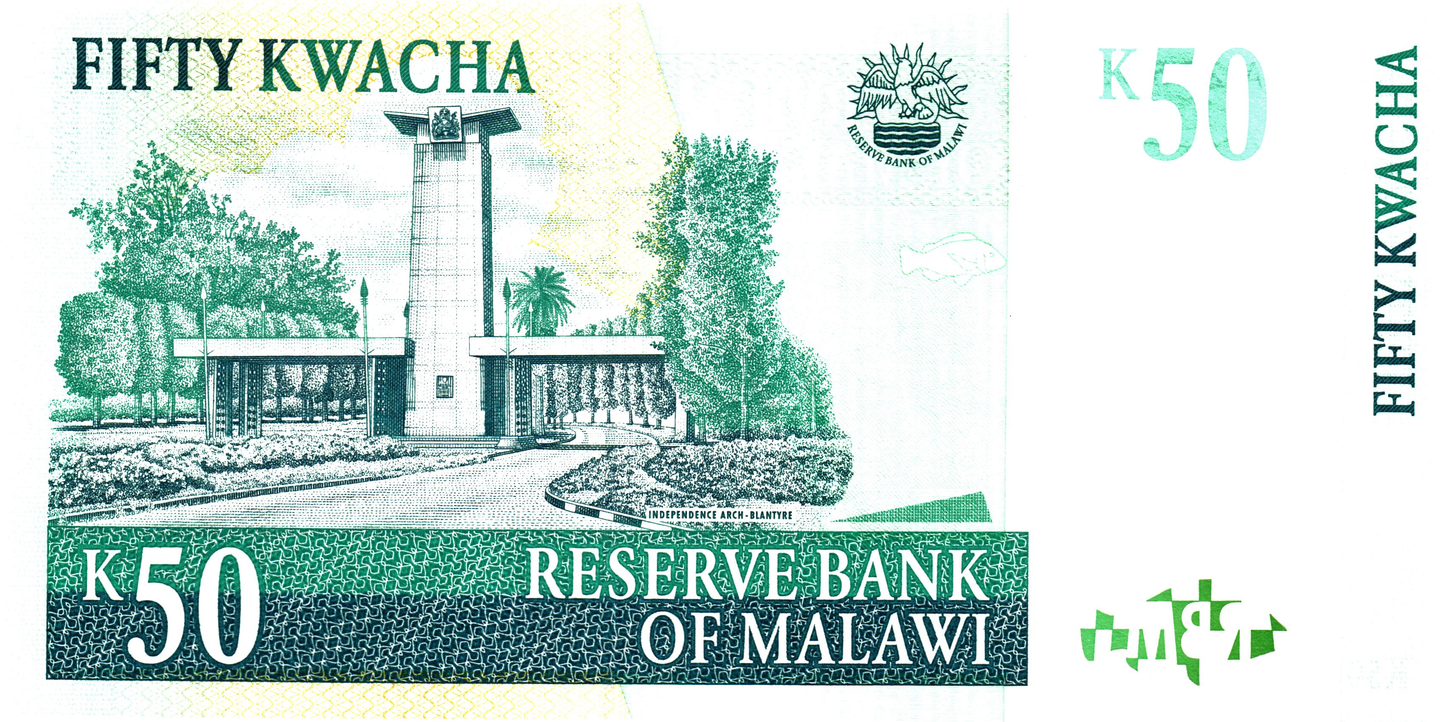 Malawi 50 Kwacha 1997, P39, UNC
