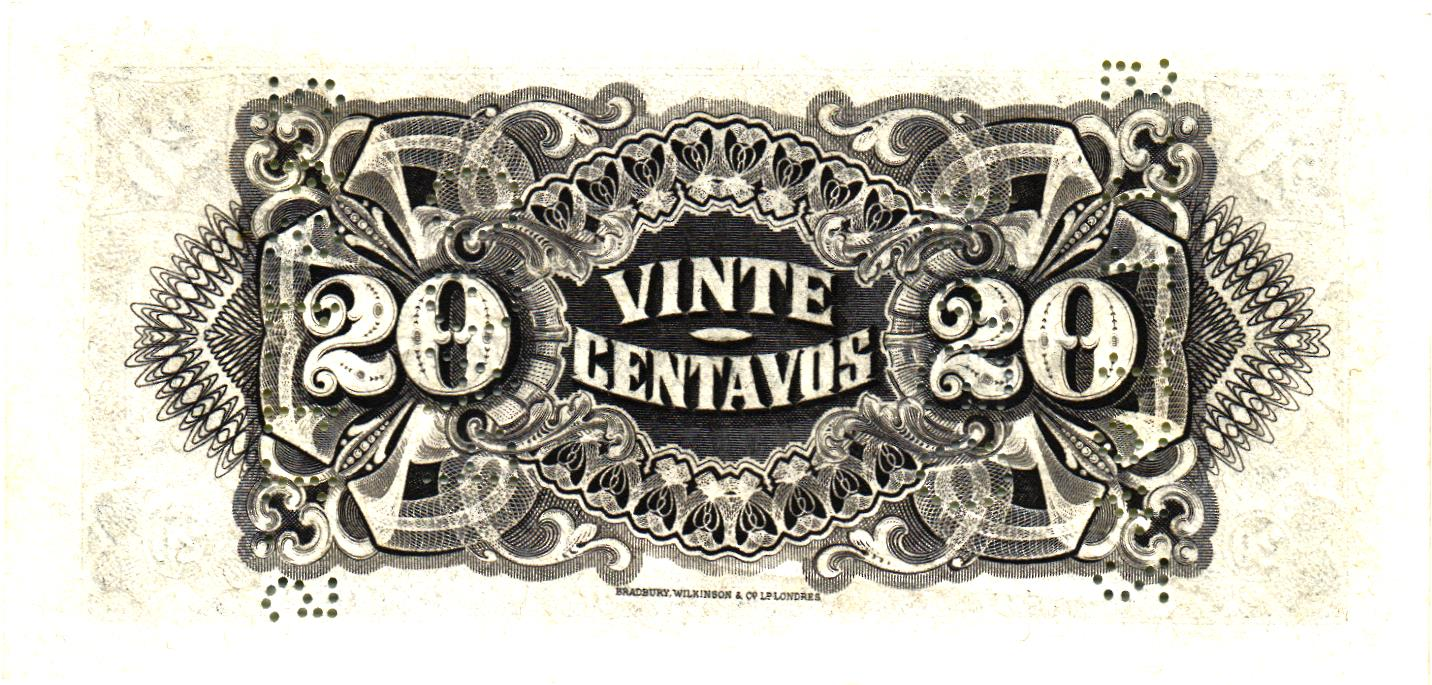 Mozambique 20 Centavos 1933, PR29, UNC