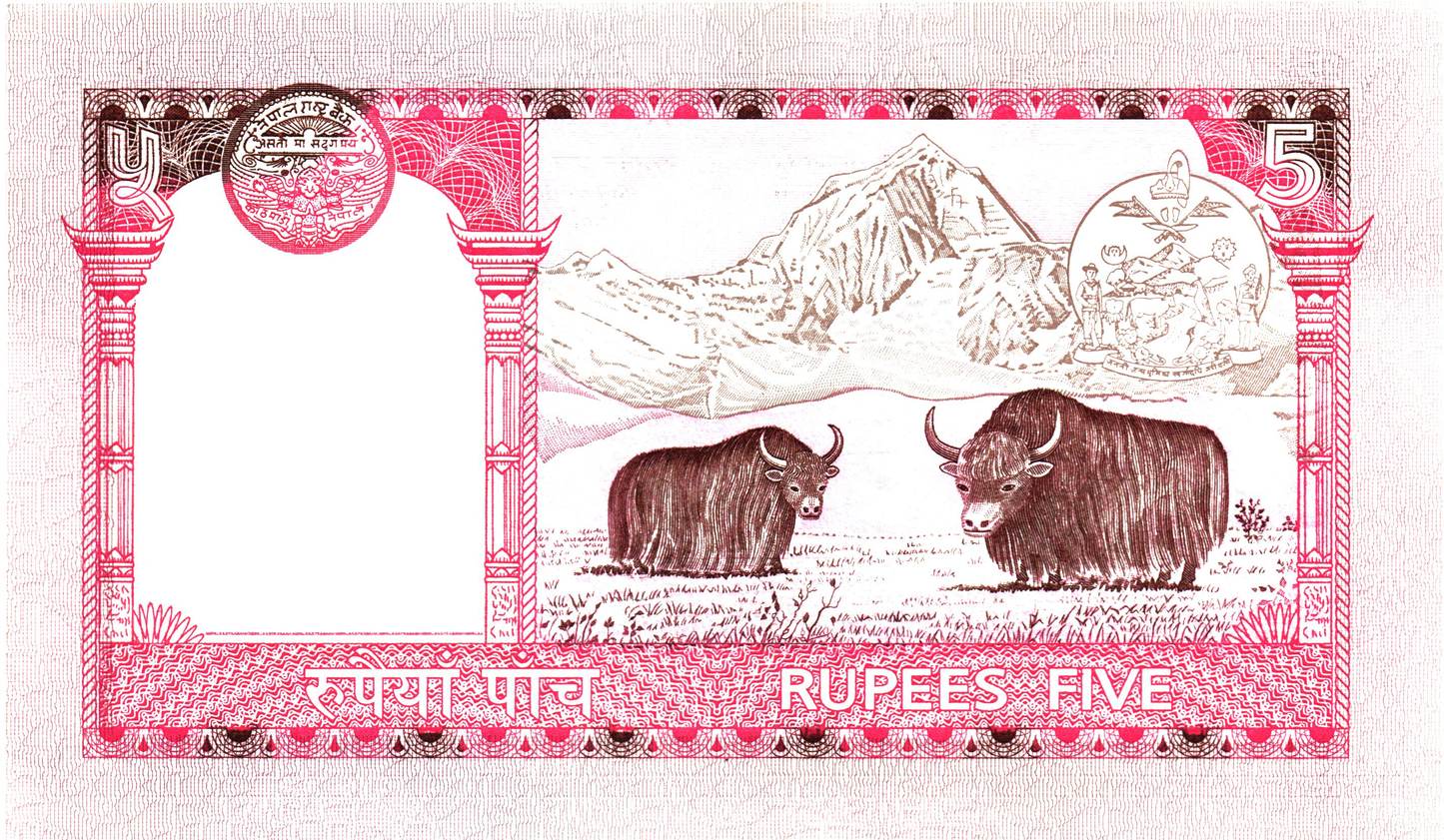 Nepal 5 Rupees 2005, P53a, UNC