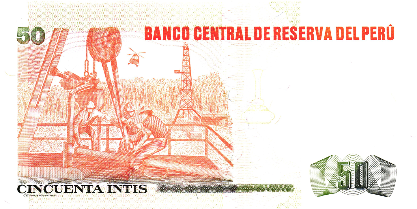 Peru 50 Intis 1987, P131b, UNC