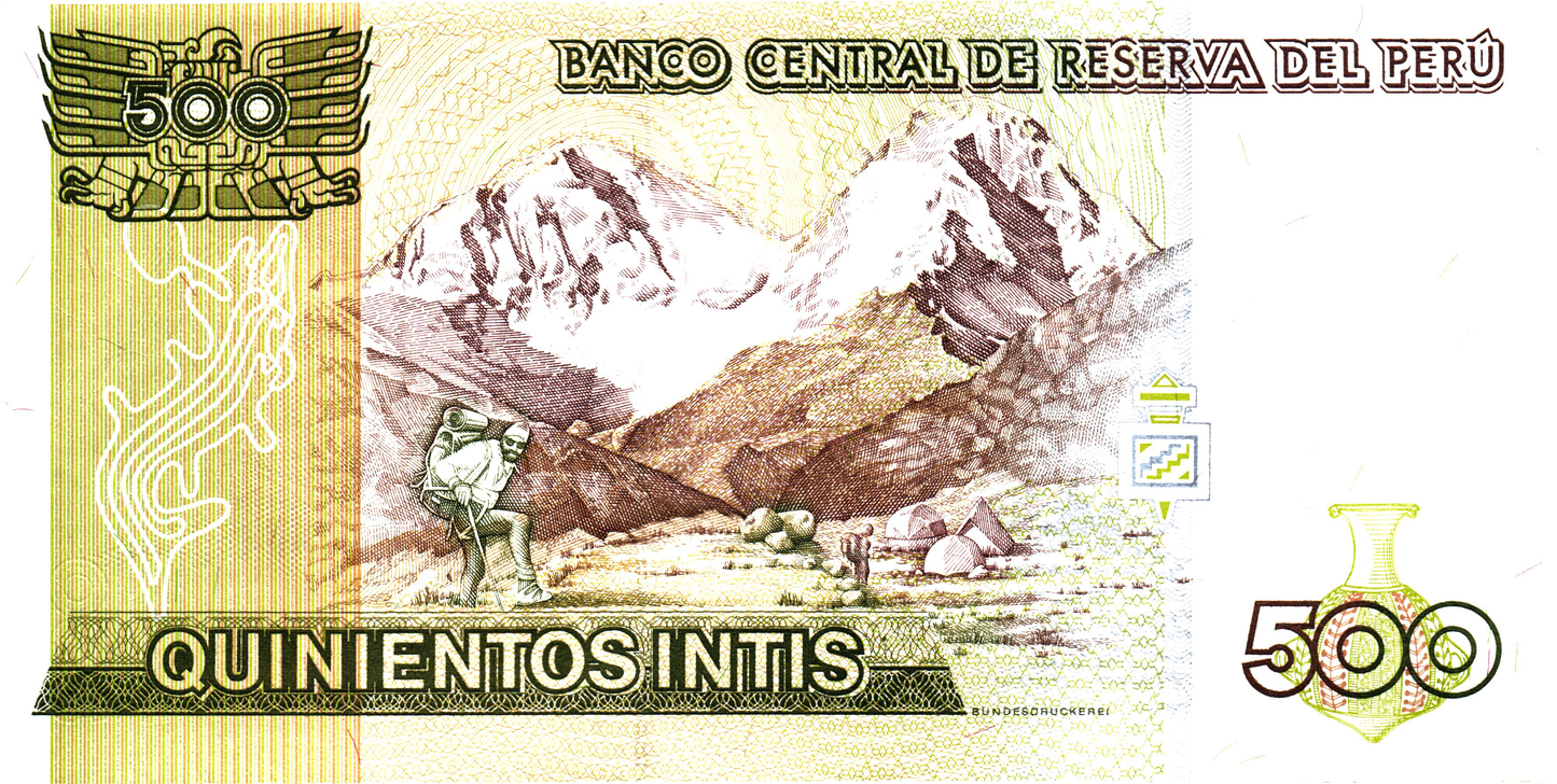 Peru 500 Intis 1987, P134b, UNC