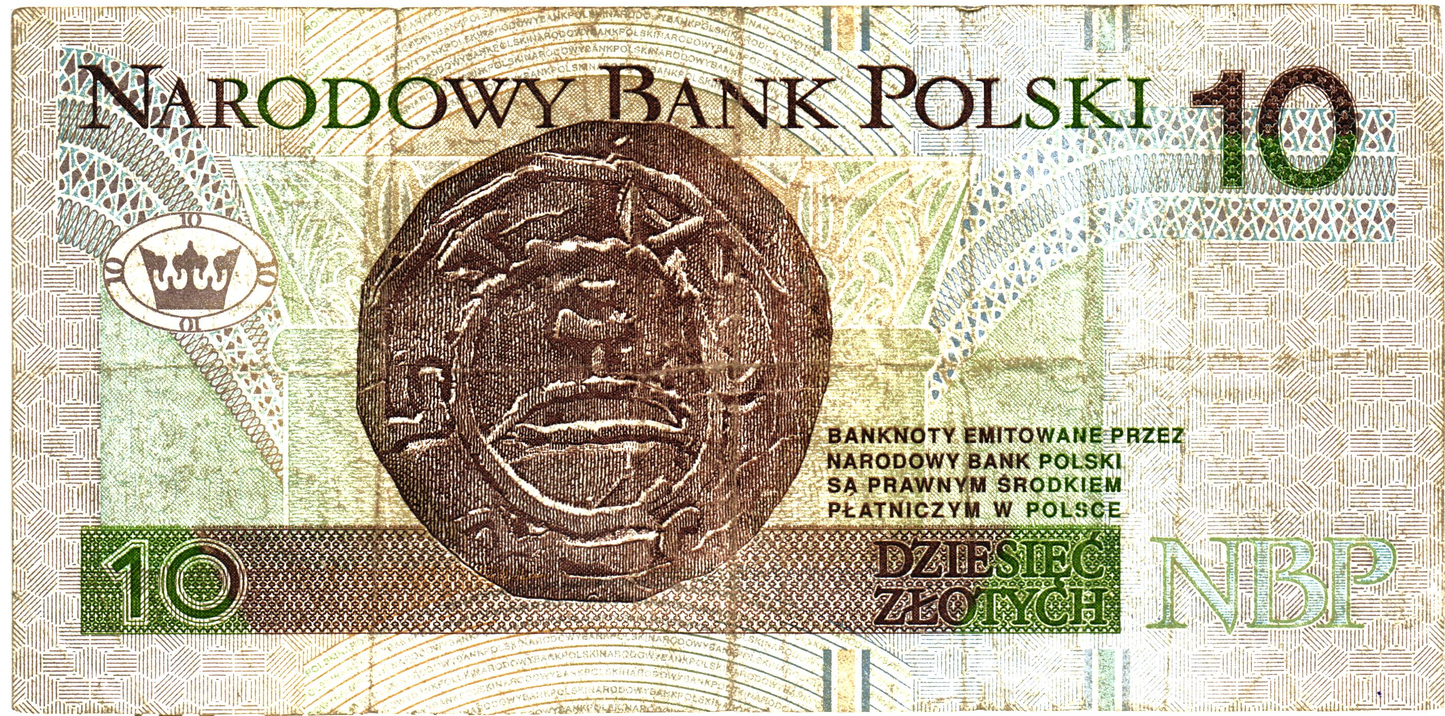 Poland 10 Zlotych 1994, P173, F/VF