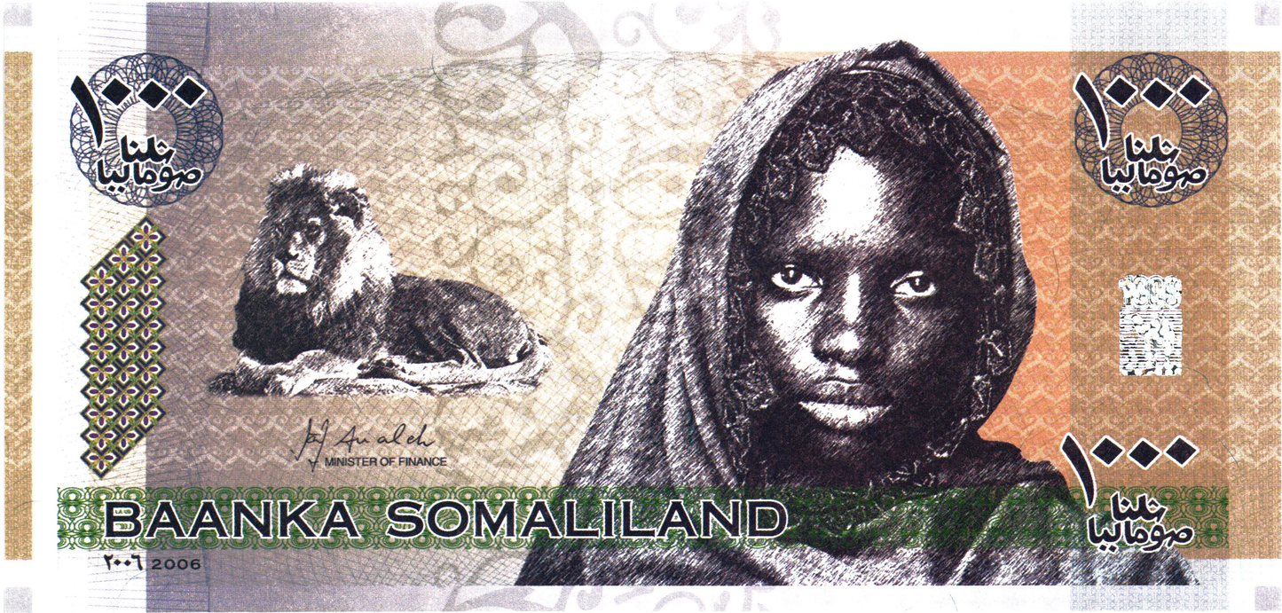 Somaliland 1000 Shillings 2006, Pnew CS1A, UNC