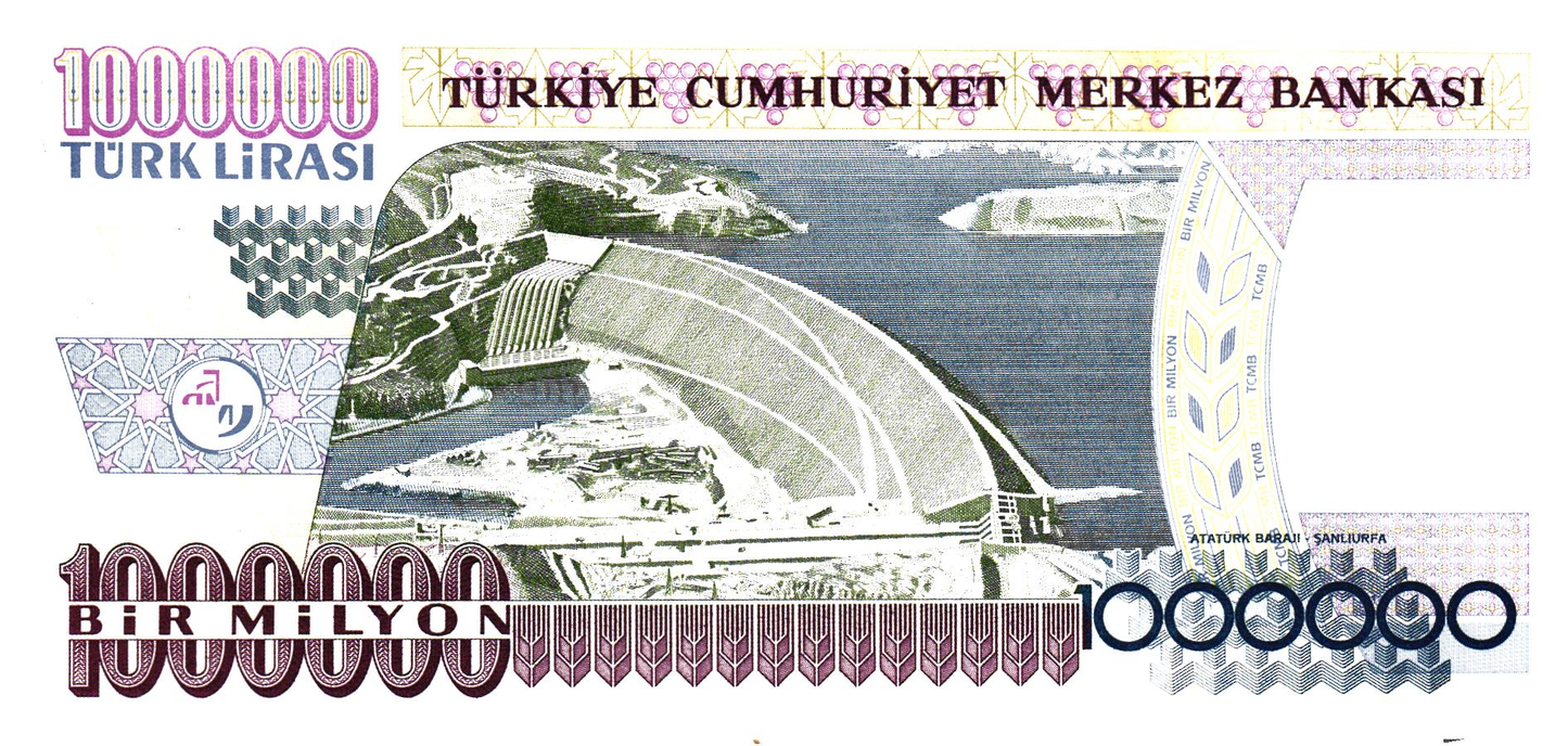 Turkey 1 Million Lira 1970, P209, UNC