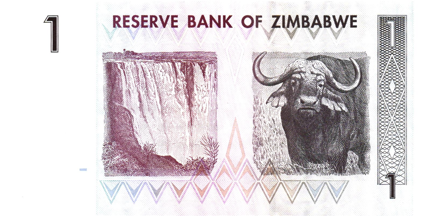 Zimbabwe 1 Dollar 2007, P65, UNC