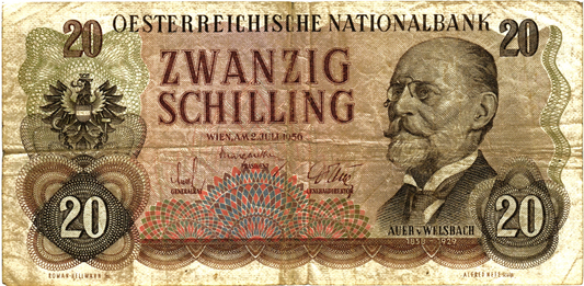 Austria 20 Schilling 1956, P136, F