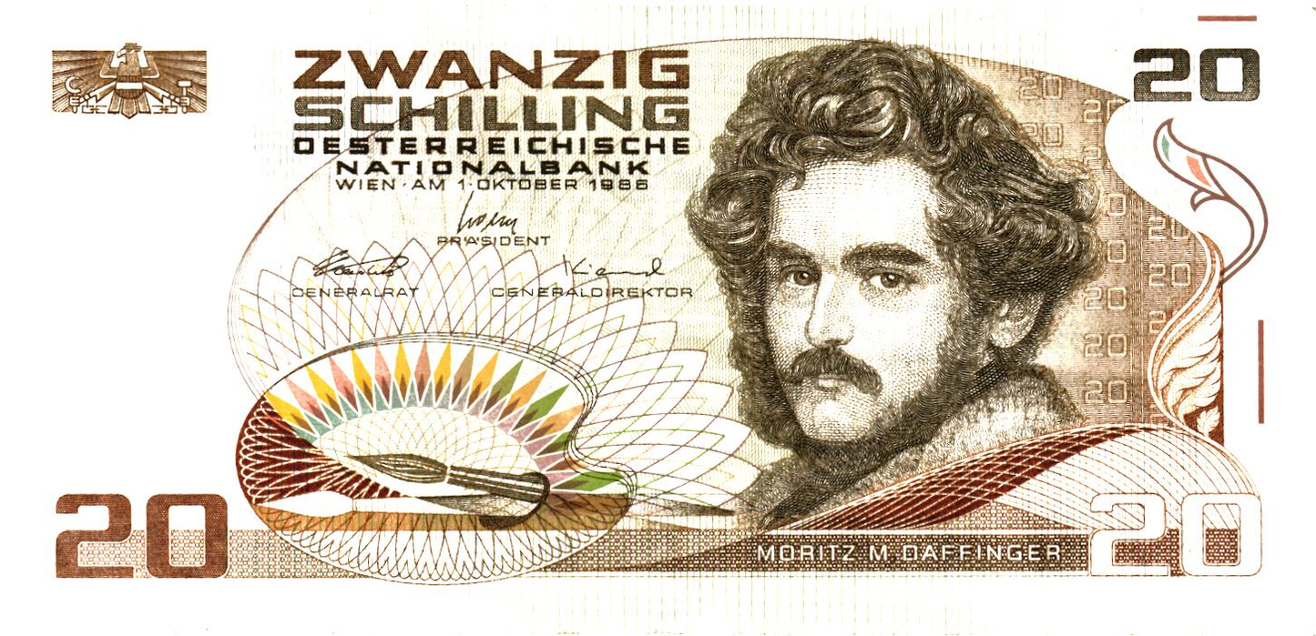 Austria 20 Schilling 1986, P148, VF