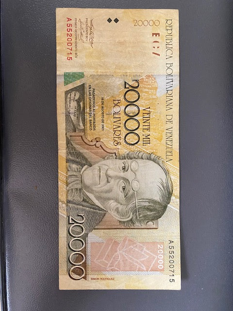 Venezuela 20000 Bolivares 2001, P86a, VF