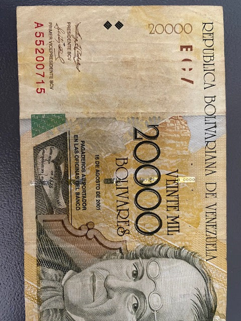 Venezuela 20000 Bolivares 2001, P86a, VF