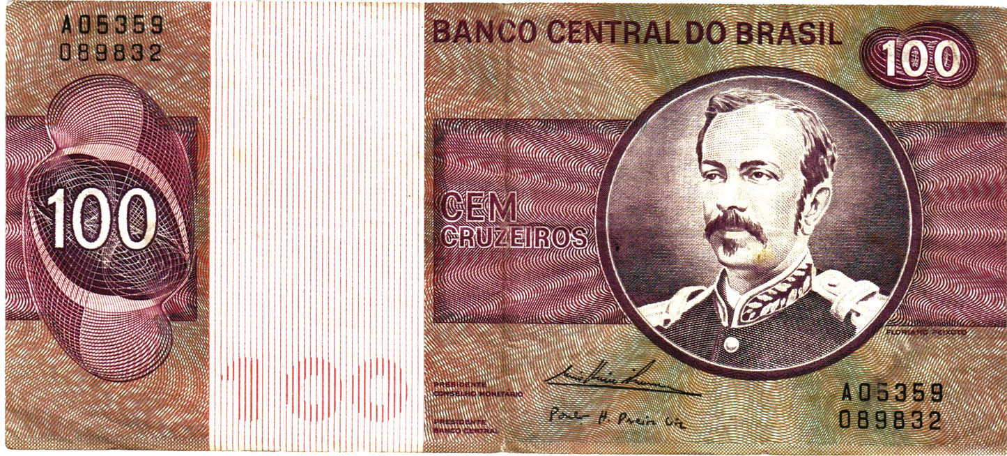 Brasil 100 Cruzeiros 1970-81 ND, P195Ab