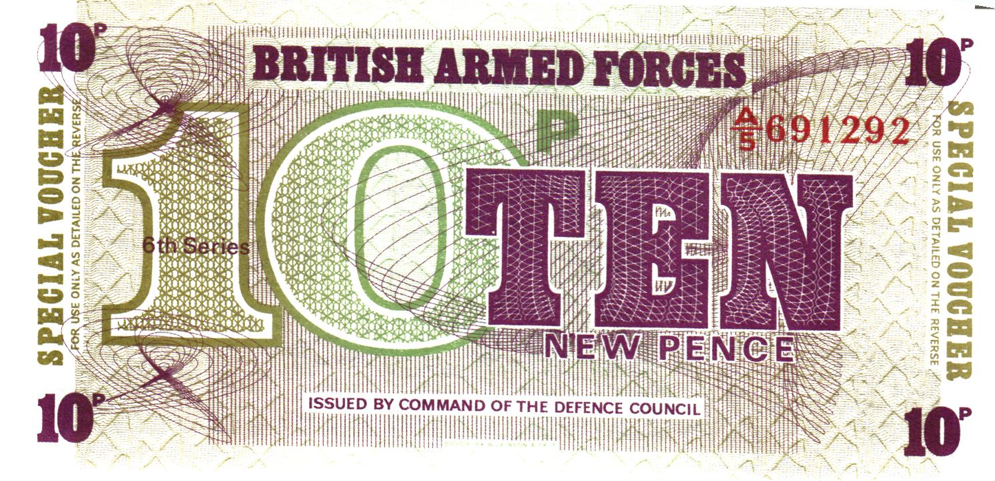 British Armed Forces 4 notes, all UNC