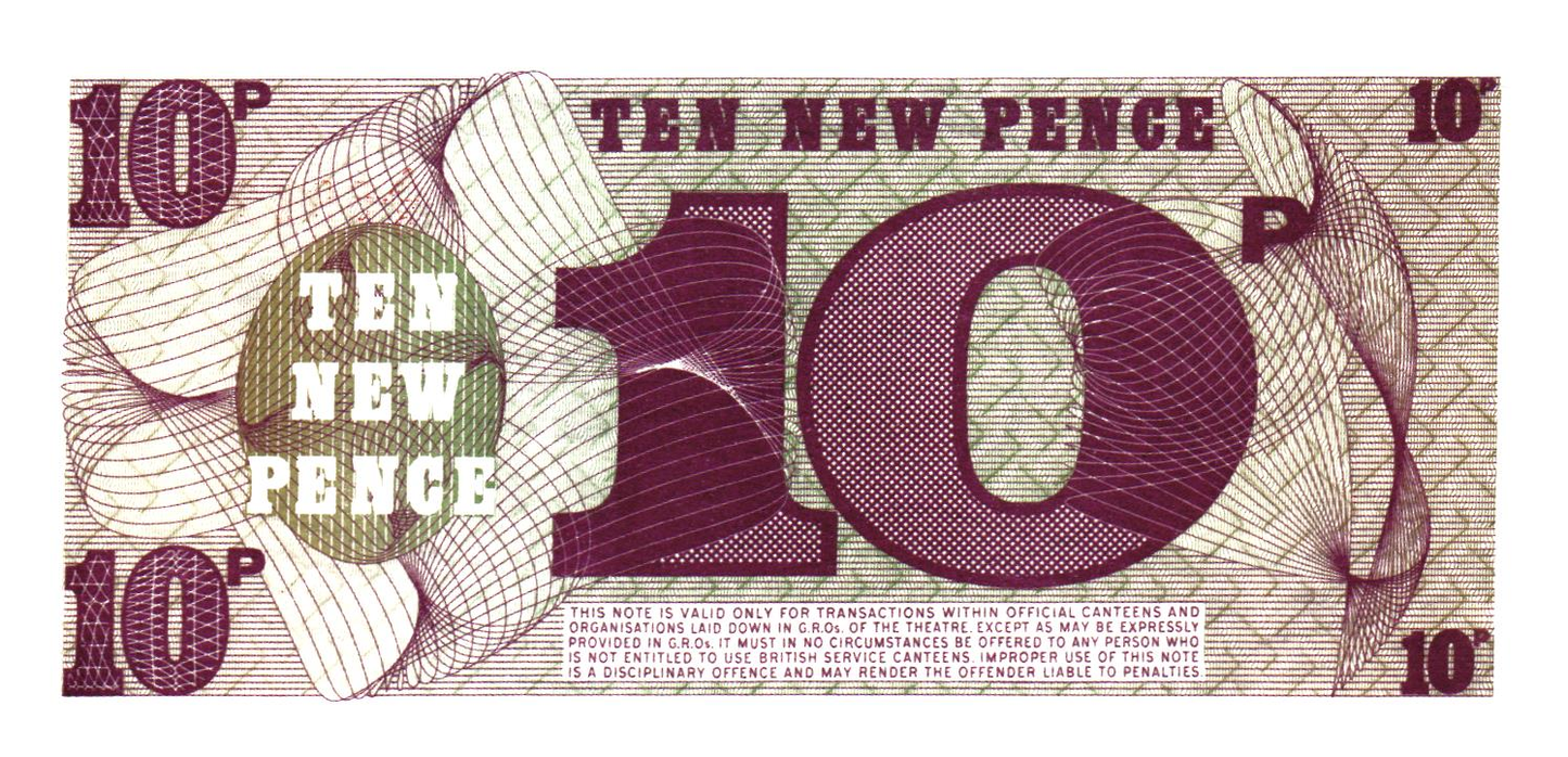 British Armed Forces 4 notes, all UNC