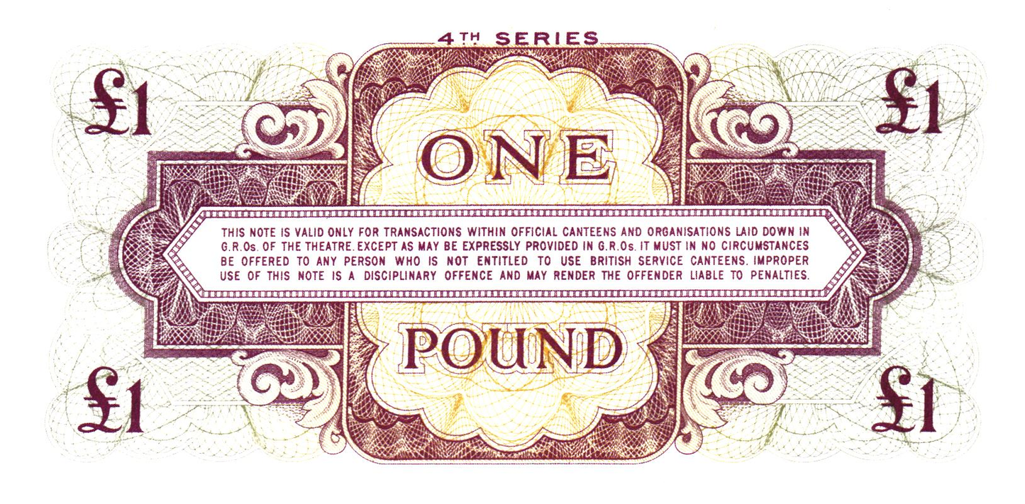 British Armed Forces 4 notes, all UNC