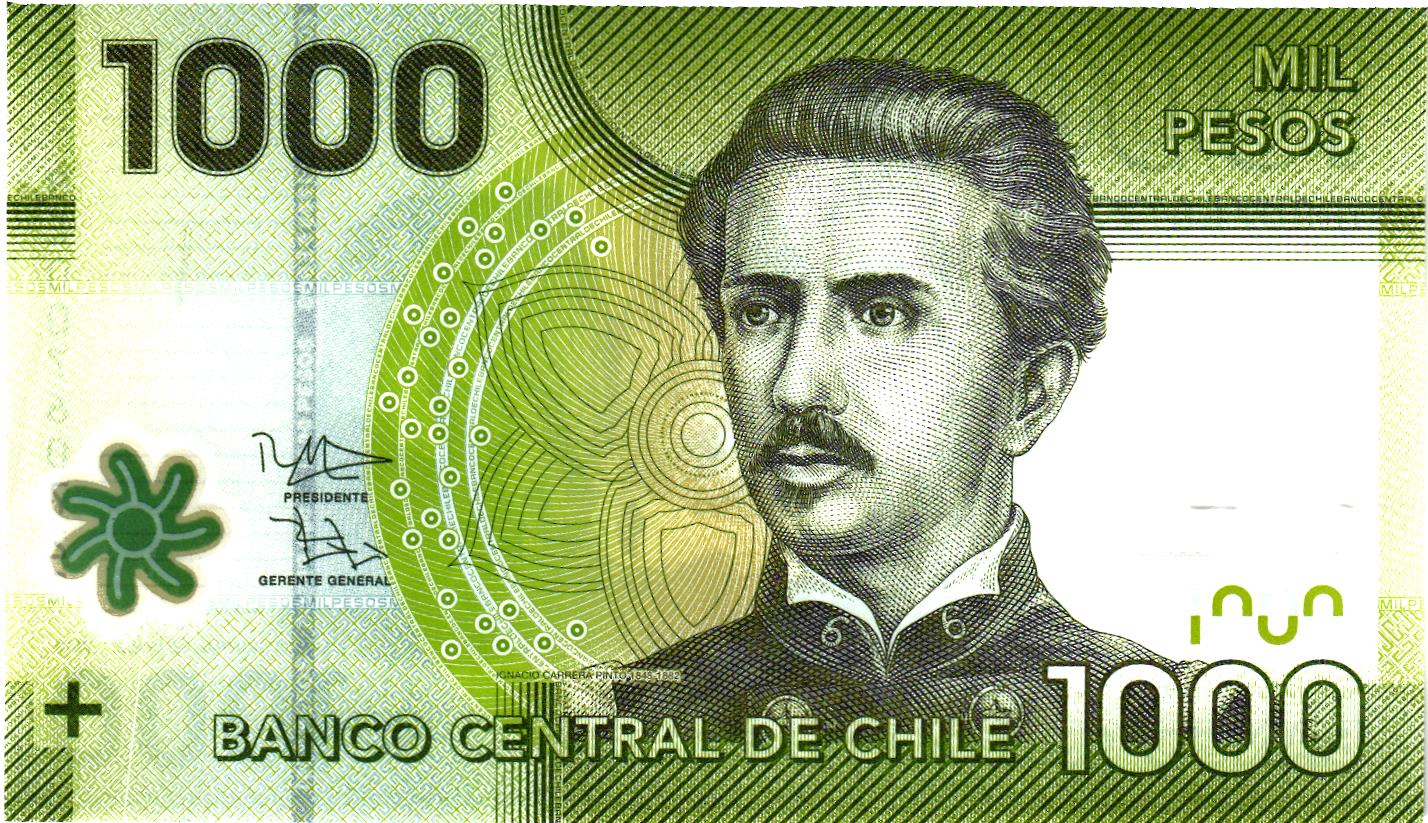 Chili 1000 Pesos 2010-2022, P161, UNC