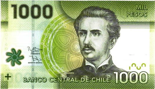 Chili 1000 Pesos 2010-2022, P161, UNC
