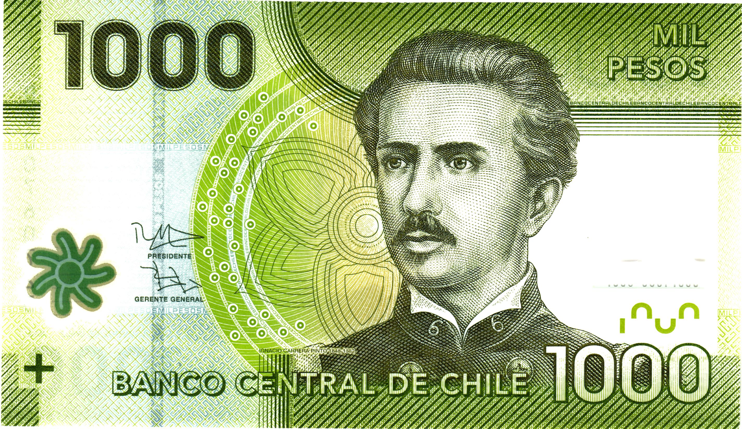 Chili 1000 Pesos 2012, P161c, UNC