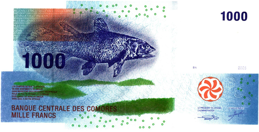 Comoros 1000 Francs 2005, P16, UNC