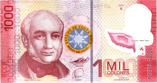 Costa Rica 1000 Colones 2009, P274, UNC
