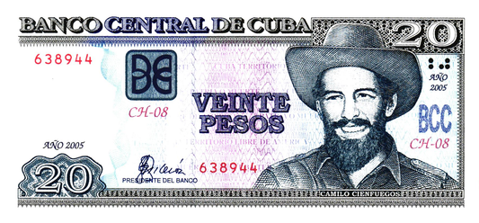 Cuba 20 Pesos 2005, P122b, UNC