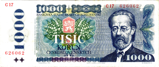 Czechoslovakia 1000 Korun 1985, P98, Fine