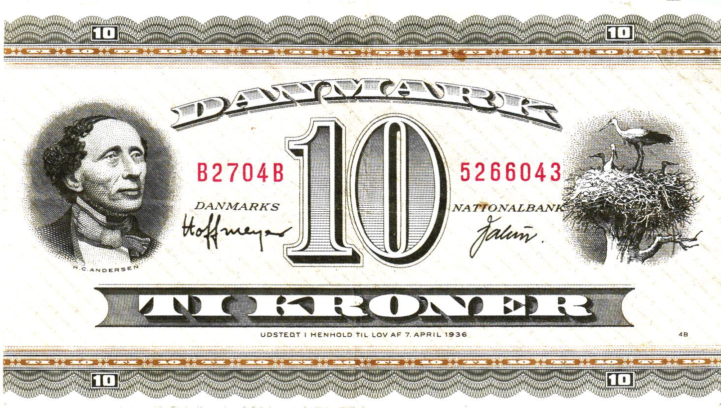 Denmark 10 Kroner 1970, P44ae, UNC