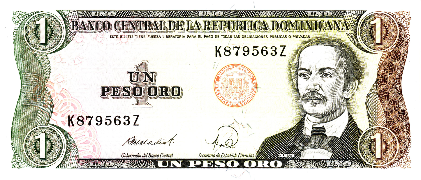 Dominican Republic 1 Peso Oro 1988, P126, UNC