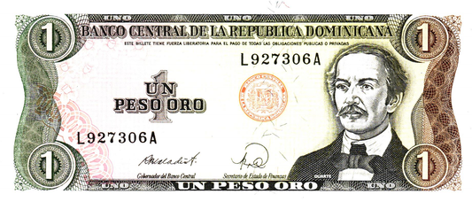 Dominican Republic 1 Peso Ore 1988, P126c, UNC
