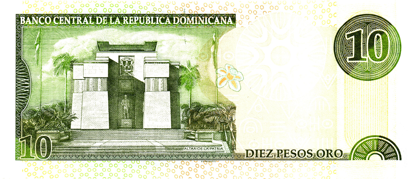Dominican Republic 10 Pesos Oro 2000, P165, UNC