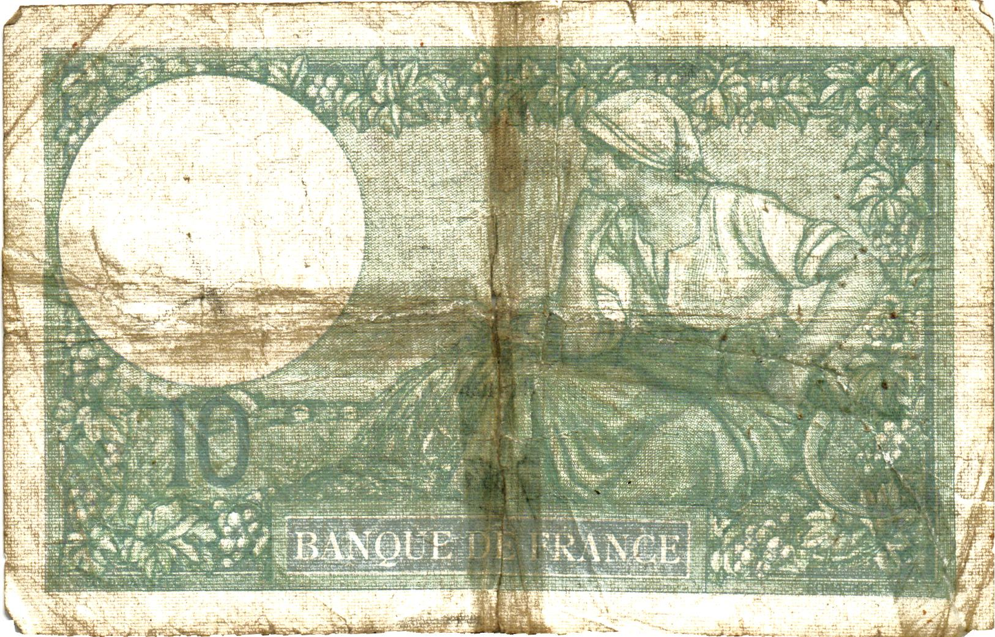 France 10 Francs 1939,  F#07/14, P#84 alphabet 75697-76272