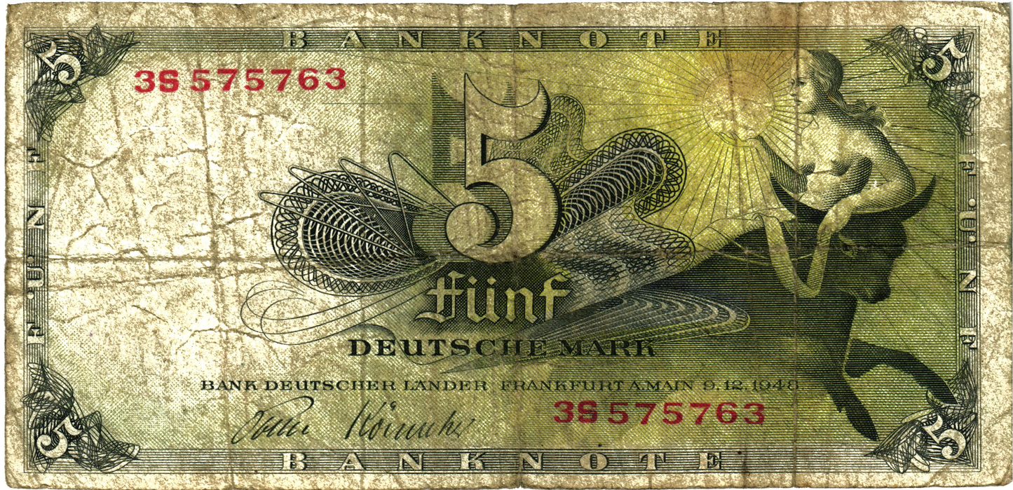 Germany, 5 Deutsche Mark 1948, Frankfurt Am Main, P13, G