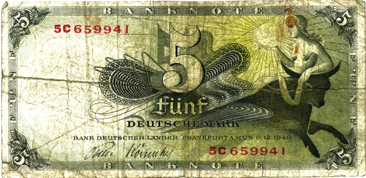 Germany, 5 Deutsche Mark 1948, Frankfurt Am Main, P13, G v2
