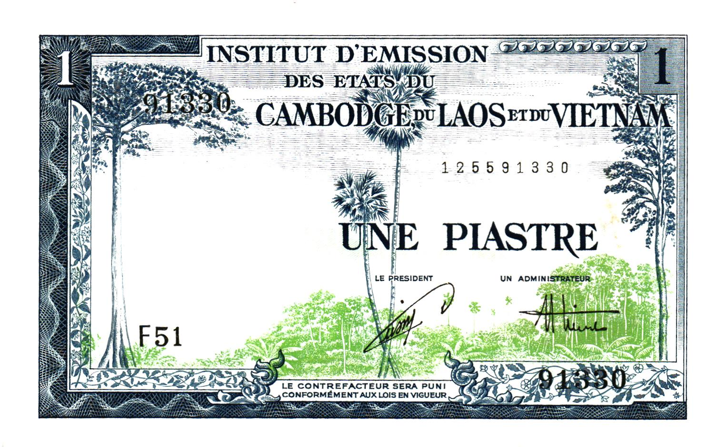 French Colonies : Lot of 13 banknotes