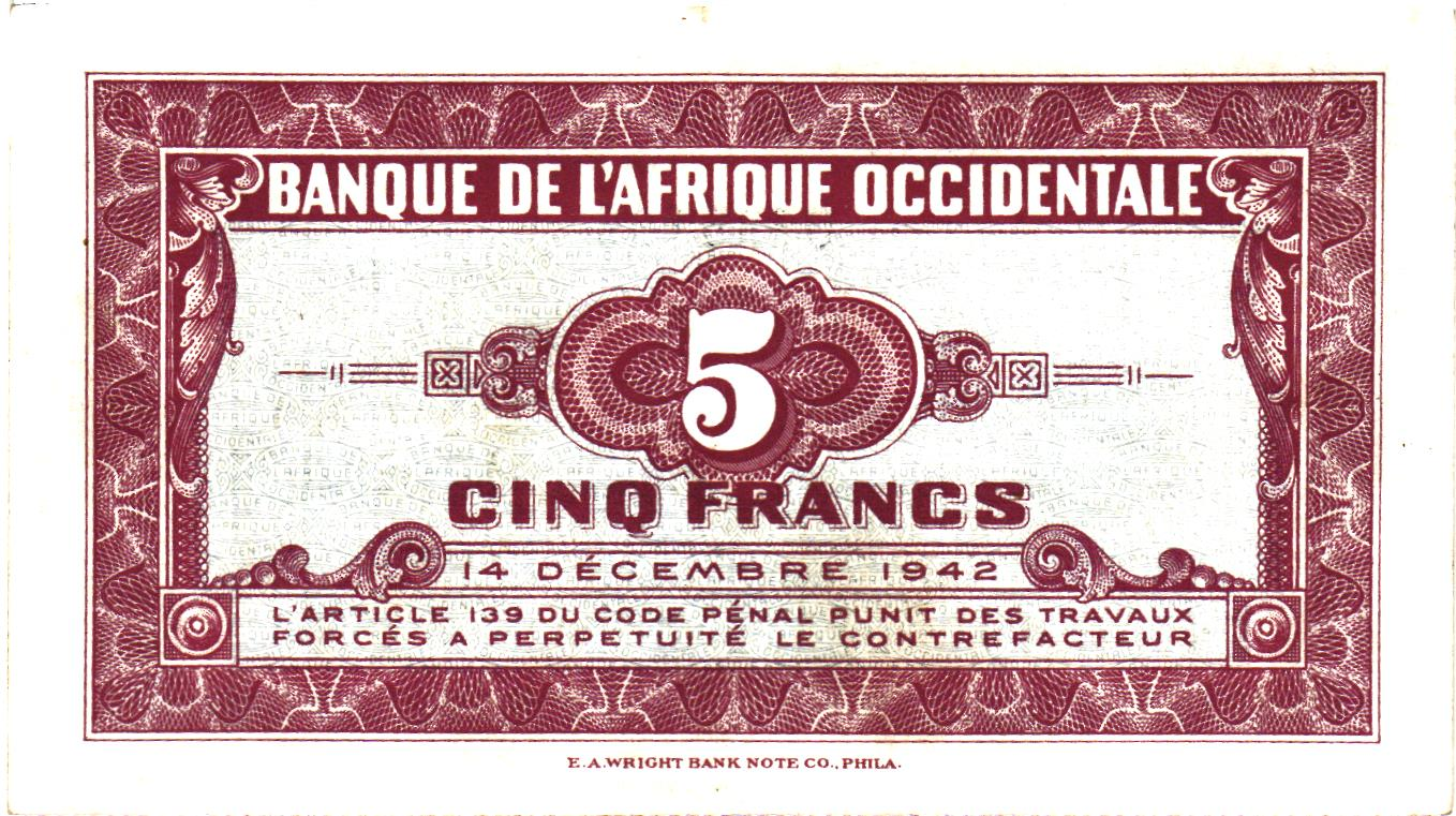 French Colonies : Lot of 13 banknotes