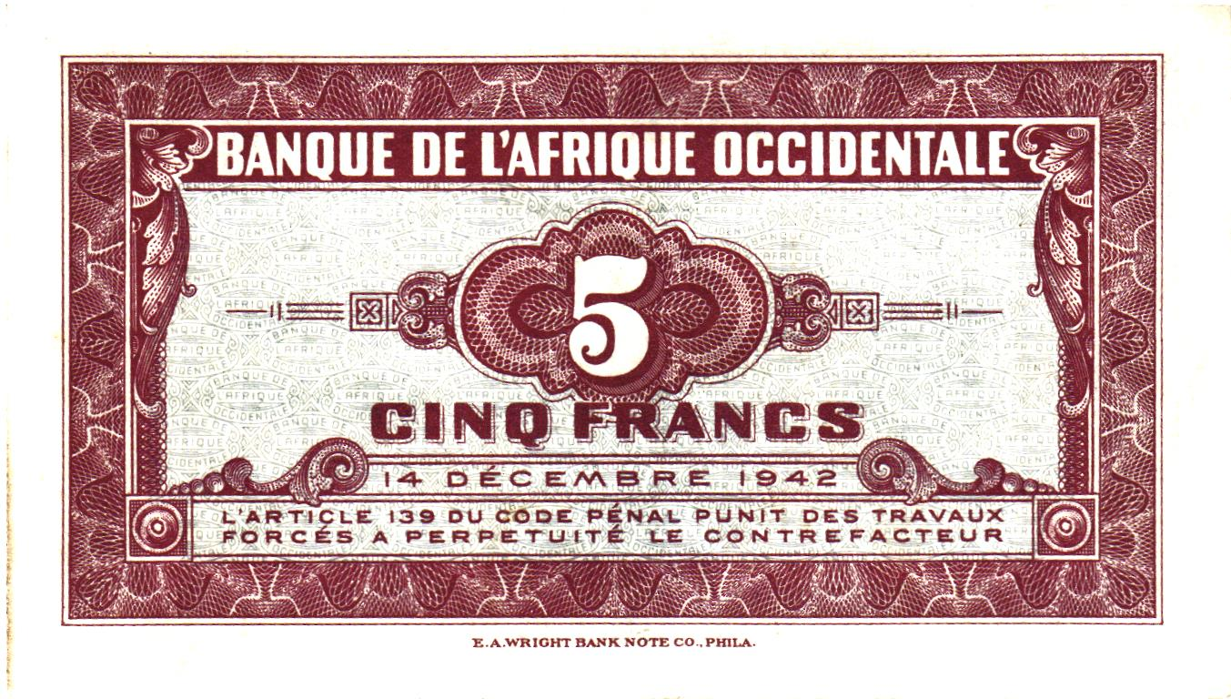 French Colonies : Lot of 13 banknotes