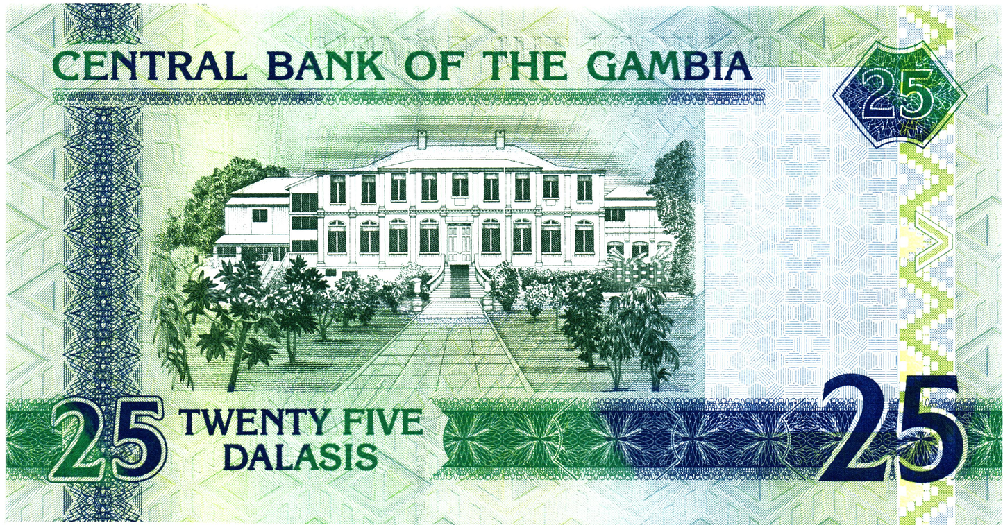 Gambia 25 Dalasis 2006, P27, UNC