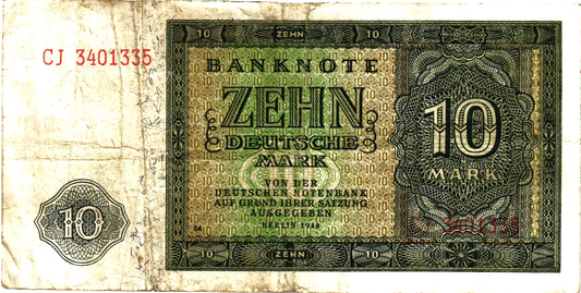 Germany 10 Mark 1948, P12, VF