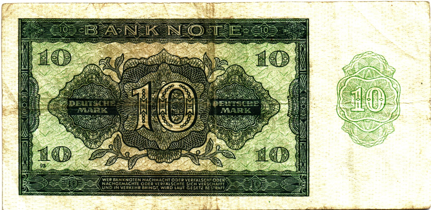 Germany 10 Mark 1948, P12b, VG
