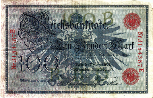 Germany, Reichsbanknote 100 Mark 1908, P35, VG
