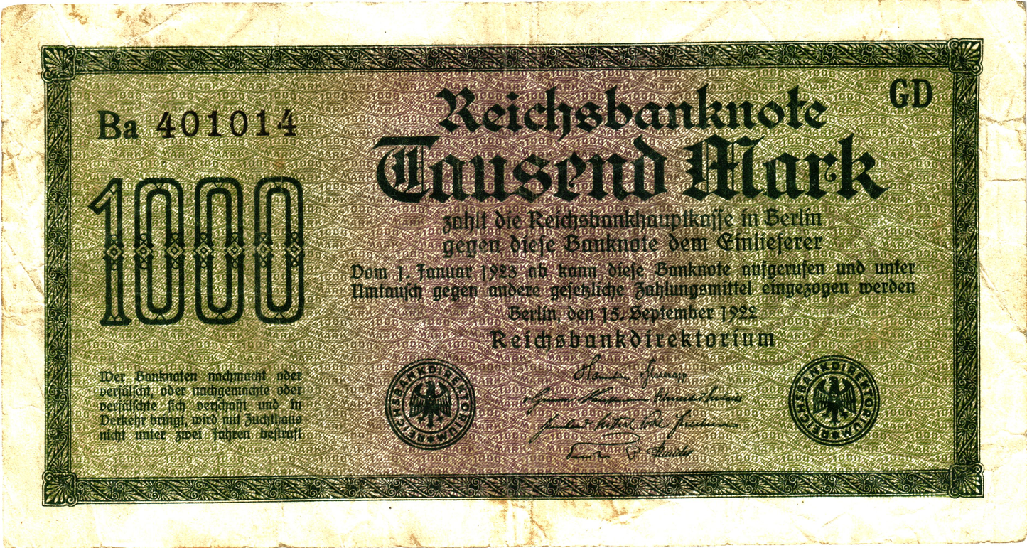 Germany 1000 Mark, P76, VG