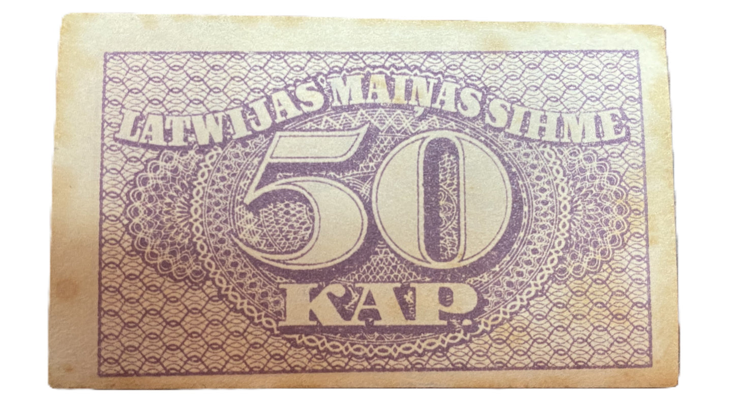 Latvia 50 Kapeikas ND (1920), P12a, VF
